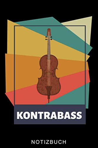 KONTRABASS NOTIZBUCH: A5 Notizbuch KARIERT Geschenkideen für Bassisten | Kontrabass | Jazz | Musik | Buch | Geschenk für Erwachsene Kinder Anfänger | Bücher | Bass