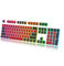 HK Gaming Pudding Keycaps | Doubleshot PBT Keycap Set | Full 108 OEM Profile Key Set | ANSI US-Layout | For Mechanical Keyboard | Compatible with Cherry MX, Gateron, Kailh, Outemu | Red & Black