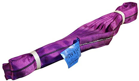 Rundschlinge mit doppelt gewebtem Bezug 1 ton violett 1 m