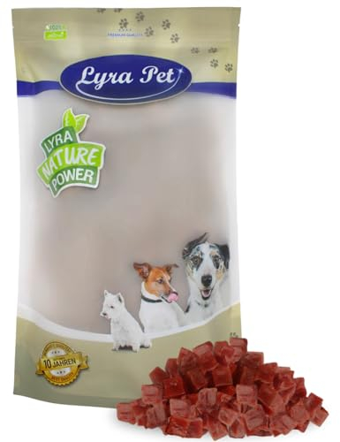 Lyra Pet® 1 kg Entenbrustwürfel | Kausnack von der Ente | Idealer Belohnungs- und Trainingssnack | Leckerli auch für Welpen und ältere Hunde | Proteinreich & fettarm | Wiederverschließbar