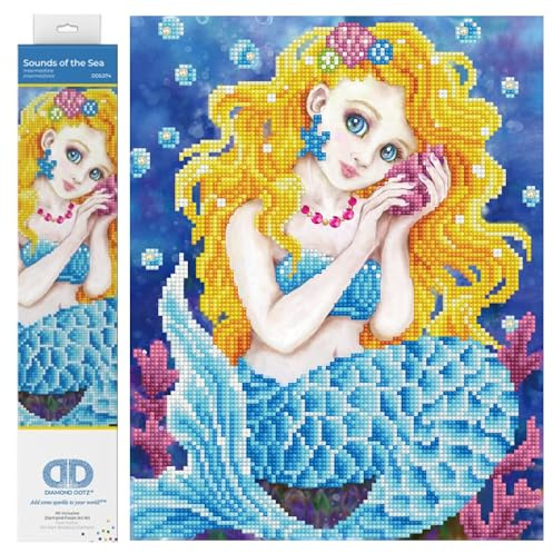 DIAMOND DOTZ Painting, Intermediate Kit DD5, Sounds of The Sea, 28 x 35 cm