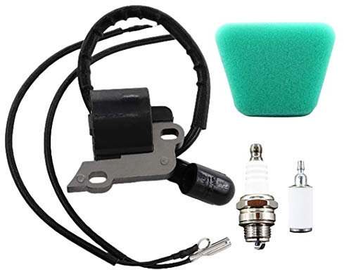 MCHNIC Zündspule mit Zündkerze Luftfilter Benzinfilter für Partner 350 351 370 371 390 420 440 McCulloch MAC CAT 318 335 435 436 440 441 Jonsered CS2137# 530039167