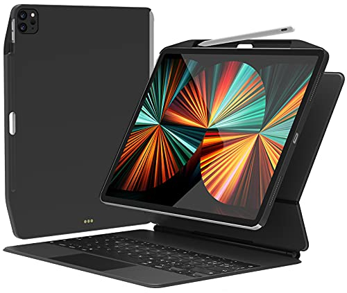 SwitchEasy CoverBuddy 2021 iPad Pro 12.9 Zoll (5. Generation) Magnetische Hülle [2021 Upgrade] mit Stifthalter [Unterstützt Apple Pencil Charging] (Tastatur Nicht enthalten) (iPad Pro 12.9 Zoll 2021