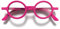 LONDON MOLE Brillen | Moley-Lesebrille | Runde Lesebrille | Coole Leser | Stilvolle Lesebrille | Herren Damen Unisex | Federscharniere | Rosa | + 2,5 Vergrößerung
