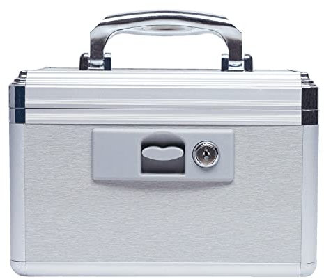 HEWEI WORKS Boîte Polyvalente avec Une Serrure, adapté à l'entreposage de médicaments et d'objets personnels Importants (ID, Cash, Documents). Contient un Petit étui Portable (Petit)