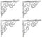 6 White Cast Iron Shelf Brackets Braces Corbels Distressed Farmhouse Look for Shelving 6 3/8 X 5 1/2