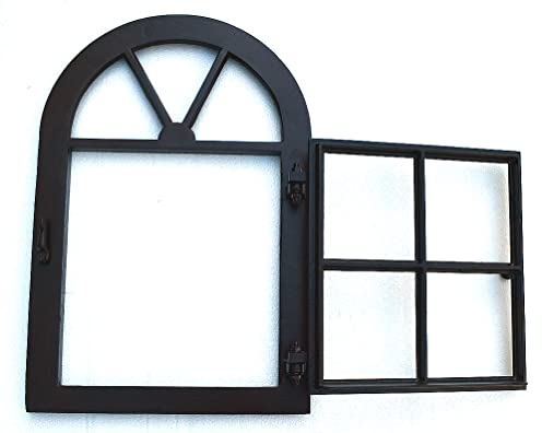Graf von Gerlitzen Aluminium Eisenfenster Eisen Fenster Scheunen Stall Scheunenfenster Stallfenster Garten Ruine zum öffnen W1-RU