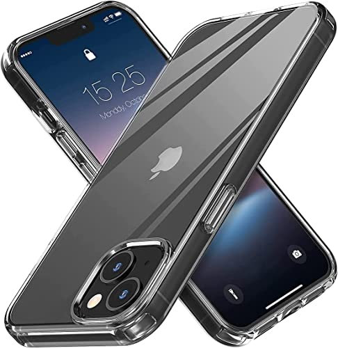 Captor Cover Trasparente per iPhone 14 Plus 6.7 Pollici, Custodia TPU in Silicone Flessibile Morbida, Protezione di Alta Qualità con Bordo Rialzato per Schermo e Fotocamera