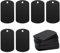 Aluminiumgravur Rohlinge Aluminium Rechteck Blank Tags Stanzen Rohlinge Gravur Rohlinge Hundemarke 25 Pack (Black)