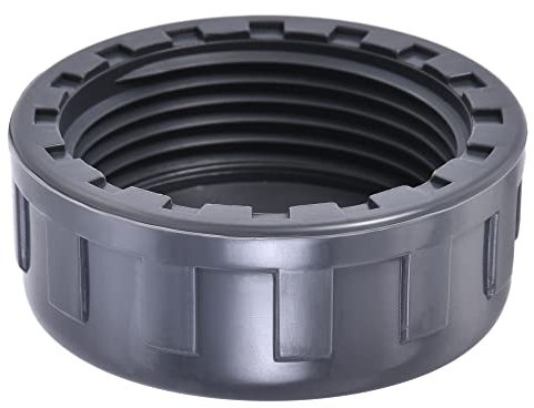 PATIKIL G1-1/4 Femmina Filettatura Tubo Raccordo Cappuccio, PVC Rotondo Tubo Estremità, per Giardino e Aperto Acqua Pipa, Grigio