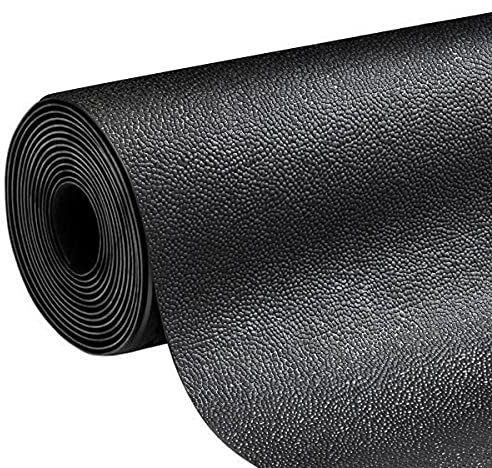 Natural Skin Rubber Matting 3mm Thick, Structured Rubber Flooring, Commercial Rubber Floor Mat, Garage Flooring, Van Lining Sheet, Rubber Protection Mat (100 x 100 cm)