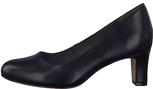 Jana Damen Pumps mit Blockabsatz Vegan, Schwarz (Schwarz), 40 EU