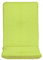 TIENDA EURASIA - Colchoneta para Tumbona de Jardin - Cojin Tumbona Acolchado Relleno de Fibra - Funda de Tela con Cremallera Lavable (120 x 50 cm, Verde Pistacho)