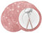 50 Stück Rotgoldene Glitzer-Papier-Tischsets, 35,6 cm, Rund, Einweg, Roségoldene Deckchen, Dekorativ für Hochzeit, Bankett, Party, Zuhause, Esstischdekoration