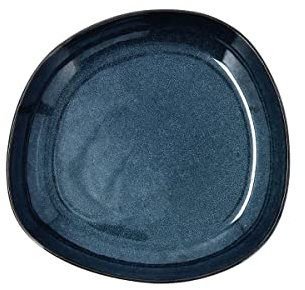 Bidasoa Ikonic Plato Hondo Cerámico 20,5x19,5x3,3cm Gres Apto Microondas Apto Frigorífico Borde Fino