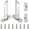 2 Pcs Window Restrictors Locks Stainless Steel Child Restrictor Security Lock Safety Catch Window Restrictors for Home Kindergarten School, Left & Right Handed