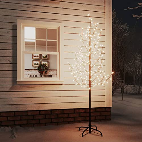 Home Arredamento di casa Arredamento Ciliegio Albero LED Bianco Caldo 220 LED 220 cm
