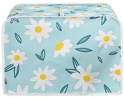 ZFRXIGN Daisy Toaster Cover 2 Slice Kitchen Small Appliance Covers Machine Washable Dust Cover Toaster Bag Toaster Oven Cover Girly Stuff Home Decor Light Blue