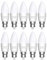 Bonlux B22 LED Candle Light Bulbs Bayonet 60W Equivalent, 7W Bayonet Light Bulb B22 LED Candle Bulb Warm White 3000K for Chandelier, C37 Energy Saving Light Bulbs 600LM, Non-Dimmable, Pack of 10