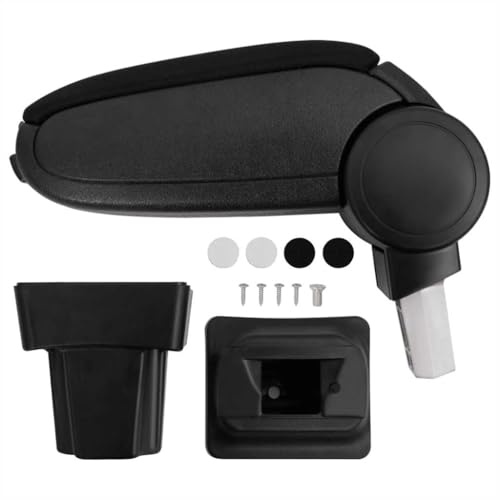 vidaXL Armlehne für Auto, Schwarz, 11,5 x 32 x (30-50) cm, ABS