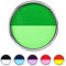 LOPHE Water Color Schminke, 30g Bodypainting Farben Schminke Kinder, Waschbar Theaterschminke Körperfarbe, Gesichtsfarbe Kinderschminke für Make up Karneval & Halloween Party (dunkelgrün+hellgrün)