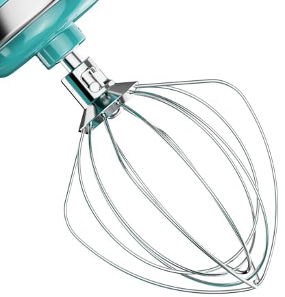 Coolcook Edelstahl-Schneebesenaufsatz für Kitchenaid, Peitsche für Kitchenaid-Zubehör und Aufsätze, 4,5–5 qt mit neigbarem Kopf für Kitchenaid Edelstahl-Eiercreme-Rührer, Mayonnaise-Schneebesen