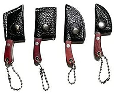 Evzvwruak Mini-Messer-Set, Mini-Taschenmesser-Set Tiny Knife Chef mit Scheide für PaketöFfner Cutter BrieföFfner