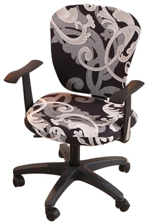 YUSSEQDD Schöne und modische Stuhlhussen für alle Gelegenheiten, Polyester Stretch Bürostuhlbezug, Computerstuhlbezug, Königliches Auftreten