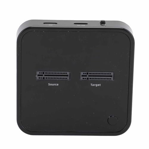 Tonysa Duplicatore M.2 NVMe Dual bay 10 Gbps, USB C M.2 NVMe SSD Docking Station Supporto Clonazione e Duplicatore Offline, per NVMe PCIe 2242 2260 (Spina Europea)