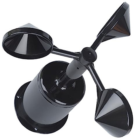 OFFSCH Anémomètre Abs avec Indicateur De Direction Vent Boîtier Et Compact pour Mesure Précise Vitesse Vent pour Applications Agricoles Et Météorologiques