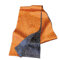 GIMIRO Satin Seidenschal Doppelschichten 150 x 16cm Krawatte Blumen Taillengürtel für Blazer, Mantel, Kleid (1#Navy/Orange Unisex Floral)