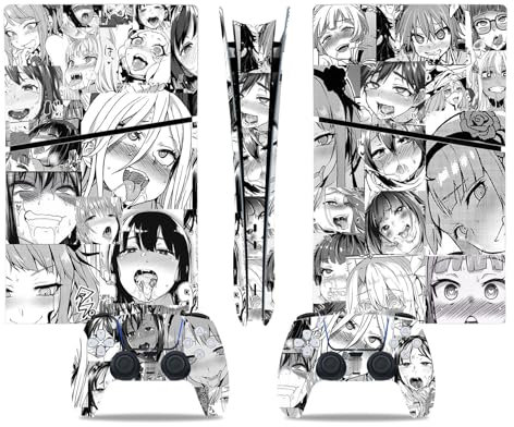 para PS5 Slim Skin Digital Edition Consola Mando Cubierta Vinilo Skins Wraps Resistente Los Arañazos Compatible con para PS5 Digital Edition Slim 60669 Sin Burbujas Sin Espuma Antiarañazos