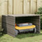 Kavolet Mähroboter Garage Dach Carport Überdachung für Rasenroboter Automower Rasenmäher Roboter Garage Garten Witterungsbeständig Mährobotergarage 86x90x52/57 cm Poly Rattan