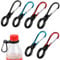 6 pcs Silicone Water Bottle Buckle Clips, Water Bottle Lanyard with Carabiner Portable Safety Water Bottle Buckle Clips for Cycling, Camping, Hiking