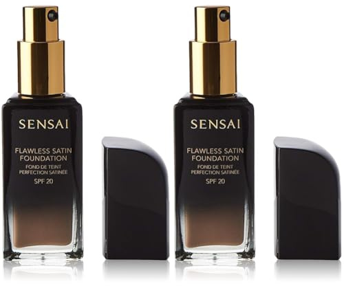 Kanebo Sensai Flawless Satin Foundation 203, Neutral Beige, 30 ml (Packung mit 2)