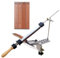 Suoumwa Afilador de Cuchillos Profesional de Ángulo Fijo de Alta Precisión, Kit de Afilador de Cuchillos de Cocina de Ángulo Fijo con Diseño de Tapa Giratoria