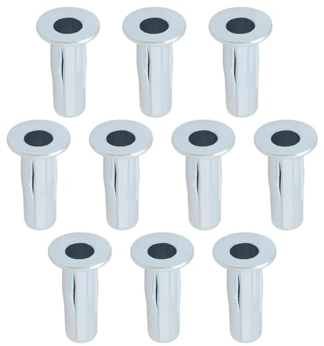 OTOTEC M6 Spreiz-Blindnietmuttern Laternen-Typ Schlitz-Nietmuttern für Fahrrad Motorrad Automobil Möbelindustrie 6 X 27 Mm Silber 10 Stück