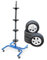 Bituxx Felgenbaum mit Rollen Stabiler Reifenständer für 4 Räder (bis 245mm) Autoreifen Aufbewahrung Reifenbaum Felgenständer aus Stahl, 150kg Belastung