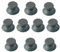 para Xbox 360, 10-Pack 3D Analog Joystick Thumbstick Caps, Game Controller Replacement Rubber Covers (Gris)