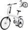 Zoobotanica 20 Zoll Faltrad,6 Gang-Schaltung Klapprad,Kohlenstoffstahl Rahmen,Ultraleichtes Mini Stadtfahrrad Faltrad für Herren Damen,Quick-Fold-System,Klappfahrrad Weiß