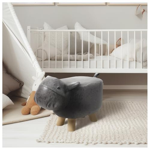 HTI living Hocker für Kinder Tiermotiv Nilpferd Sitzhocker Reittier