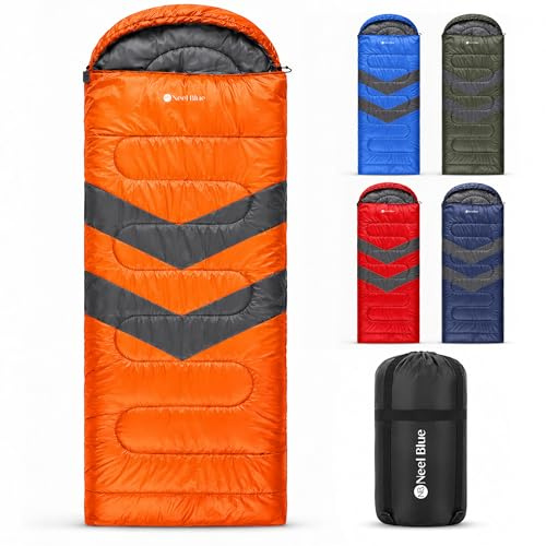 Trimming Shop 4 Season Waterproof Backpacking Sleeping Bag 6ft | For Single Adults With Double-Sided Zip, Lightweight Design For Camping, Hiking, Outdoor, Travel And Hunting