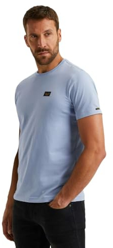 PME Legend Herren Rundhals T-Shirt Short Sleeve R-Neck American Classic, Größe:L, Farbe:PTSS2511599-5299 Hydrangea