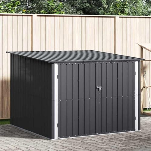 Genérico Cobertizo para Bicicletas 3 pcs Antracita 215 x 206 x 157 cm,Casa y jardín,Jardín,Artículos de Exterior,Estructuras de Exteriores,Cobertizos,3385873