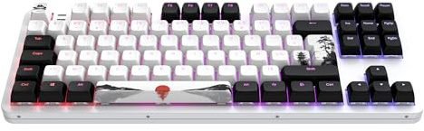 Dark Project ALU87 Fuji II – kabelgebundene mechanische Gaming-Tastatur | AZERTY ISO | Hot-Swap | G3MS Sapphire gefettete Schalter | gefettete Stabilisatoren | Montage auf flexiblem Gelenk |