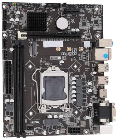 OPPWONG Scheda Madre H310 LGA 1151, Micro ATX DDR4, Supporta CPU Core di Ottava e Nona Generazione, con PCIe X16 NVMe M.2 e USB 3.0, per Assemblaggi PC LGA1151.