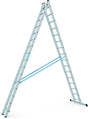 ZARGES Kombi-Steh-Schiebeleiter 2 x 16 Sprossen Z 300