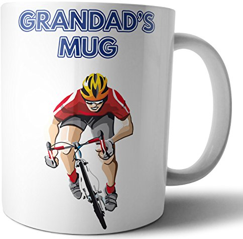 AK Giftshop Grandad's Mug - Cycling Cyclist Themed Father's Day/Birthday Gift