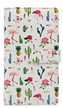 JXE 96 Pockets Photo Album 3 inch Book for Fujifilm Instax Mini 8 Mini 9 Mini 7s Mini 25 Mini 70 Mini 90 Leica Sofort Lomo Instant Camera Films - Cactus Flamingo