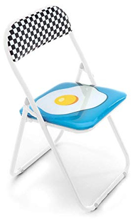 Seletti Blow Egg Klappstuhl mit Ei Dekor